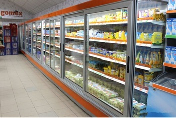 30mm screen display transparent door for vending machine