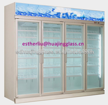 Glass door small upright tabletop frost free mini freezer for kitchen