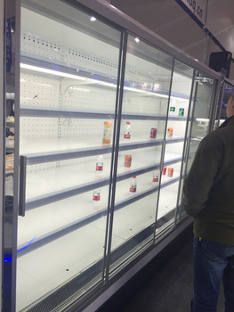 vertical refrigerated cabinet glass door refrigerated cabinet glass door large visibility and narrow frameless