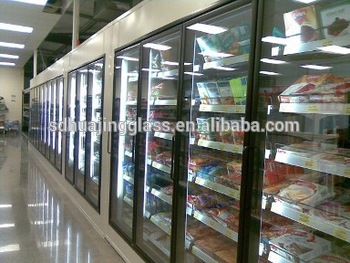Industrial freezing cold room sectional door display glass