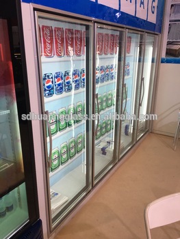 upright display chiller Glass door freezers refrigerator meat glass door with CE ROHS ISO