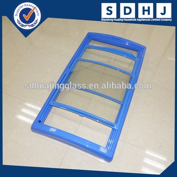 Commercial Chest freezer sliding glass door with PVC ABS framework
