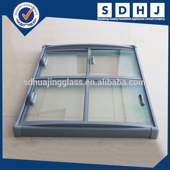 Commercial Chest freezer sliding glass door with PVC ABS framework