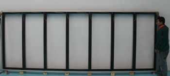 new design upright freezer glass door for 7 doors freezer