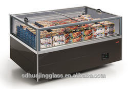 Merchandiser glass display case insulated door