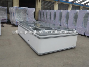 Curved Glass Door Chest Freezer Glass Door