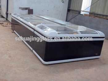 Curved Glass Door Chest Freezer Glass Door