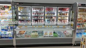 2015 hot selling frost resistant refrigerator glass door