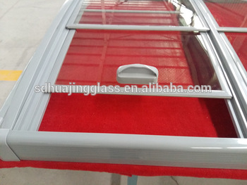 New design curved sliding glass door for chest freezer chest display deep freezer and sliding flat lid glass door