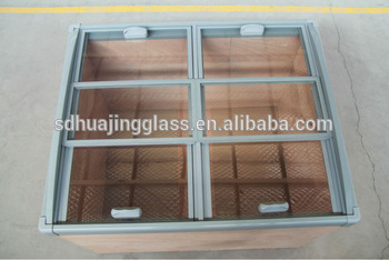 Island freezer auto defrost front to back sliding glass door supermarket jumbo freezer showcase