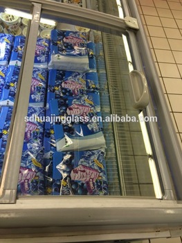 Air Cooling Supermarket Promotional Floor Display Stand Island Freezer 1850MM Length