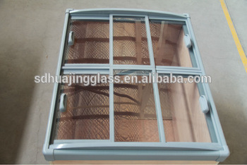 frameless sliding glass door for island freezer