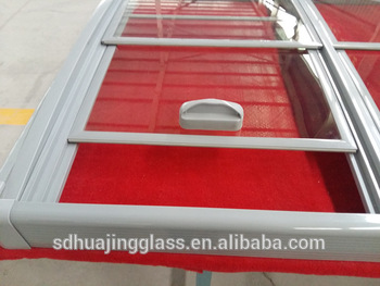 Supermarket Equipment Low E Sliding Flat Lid Glass door and Open Top Island Chest Display Deep Freezer