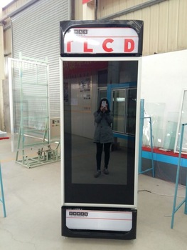 2015 hot selling Transparent LCD screen Refrigerator glass door the only one manufacturer of china