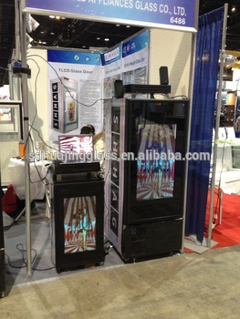 Transparent LCD display showbox with touch screen optional