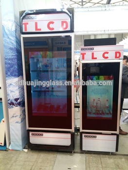 Smart Attractive 47 inch Transparent LCD Display Door Fridge Freezer