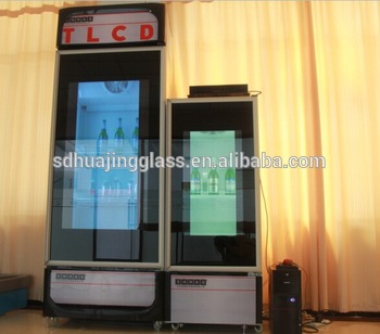 Display Fridge Freezer with Transparent LCD door with Touch Screen