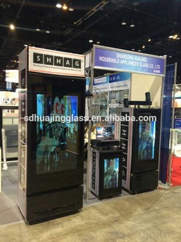 2015 New transparent screen for fridge door Clear and cool transparent LCD display for advertising