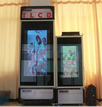 2015 innovative transparent TLCD glass door for refrigerator