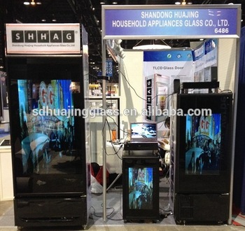 Transparent LCD glass door for commercial disply frdge