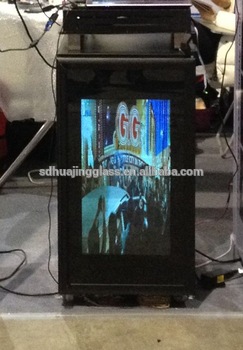Commercial Fridge with 23 inch to 65 inch Transparent LCD Door as Promoting Product Advertising Tool