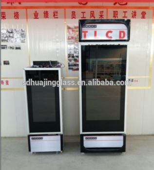 High Quality Transparent LCD Display Glass Door with Touch Screen