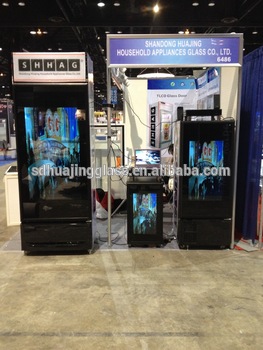 New Style Fridge with Transparent LCD Display Transparent LCD Fridge Door