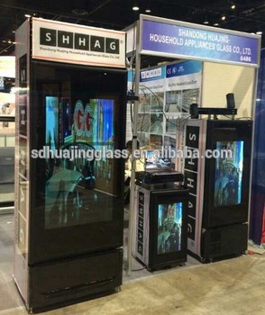 23 inch 32 inch 42 inch 47 inch 50 inch 55 inch touch screen transparent LCD refrigerator advertising display refrigerator