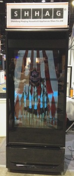 Digital Transparent TLCD Glass Door for Refrigerator