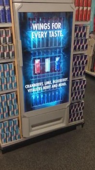 hd advertisement display refrigerator transparent lcd display door