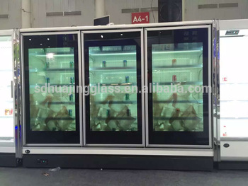 TLCD glass door fridge