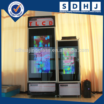 Freezer Parts Type Transparent Lcd Fridge Doors with Double Layer Glass