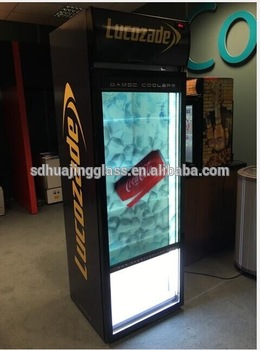 Transparent Display glass door TLCD Glass Door Freezer Refrigerator for Supermarket