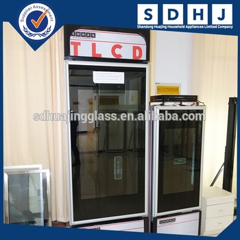 Transparent Display glass door TLCD Glass Door Freezer Refrigerator for Supermarket