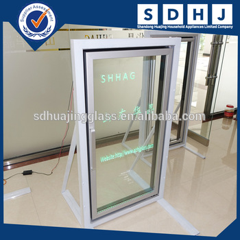 electric heated freezer glass door for used supermarket display refrigerator in qingzhou factory