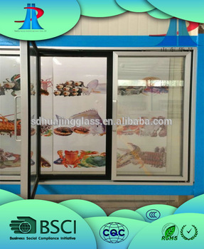 2015 new customerized freezer glass door for supermarket display