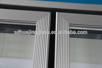 2014 price of 40USD and best quality portable refrigerator glass door with stripe frame