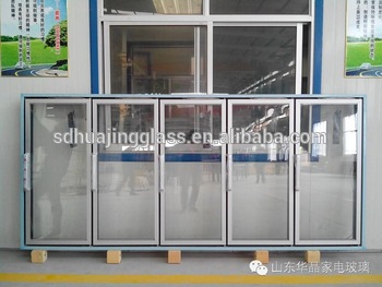 NEW design of electric heated freezer glass door for commercial display