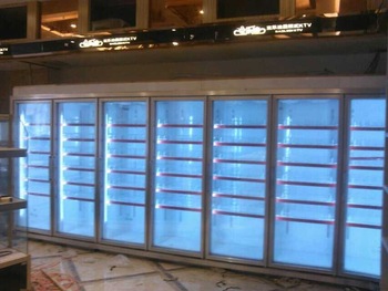 refrigerators for flowers heated glass door