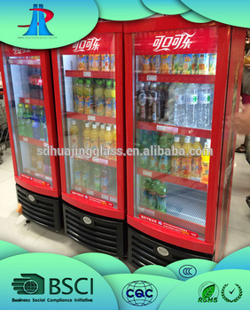 electrical heated freezer glass door for coca cola
