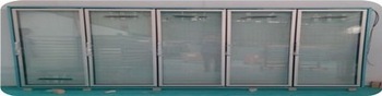 Transformation to Supermarkets of Lifelike Products display glass forwalk in room cold room chiller islandfreezer refrigerator