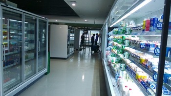 Auto defrost bottle store glass door for commercial display