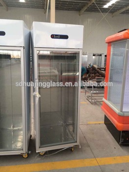 Glass door for bar fridge electric heated insulated
