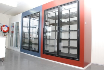 Freezer rooms cold rooms display glass door for supermarket and retail