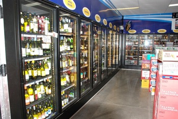 Freezer rooms cold rooms display glass door for supermarket and retail