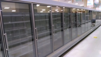 supermarket refrigeration cold frozen storage products display glass door