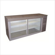 Intergrated wine cooler display glass door can be customized