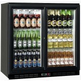 Double Sliding Glass Door for Bar Display Bottle Cooler