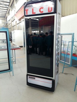 Player screen LCD transparent display fridge glass door can customized