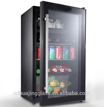 mini fridge transparent door